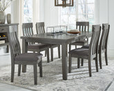 Warmstead Furniture - Ashley Furniture - Hallanden Dining Room - Counter Height Bar Stool (Set of 2) / Two-tone Gray - D589-124X2